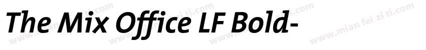 The Mix Office LF Bold字体转换
